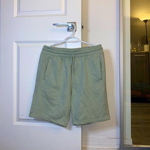 mint green shorts